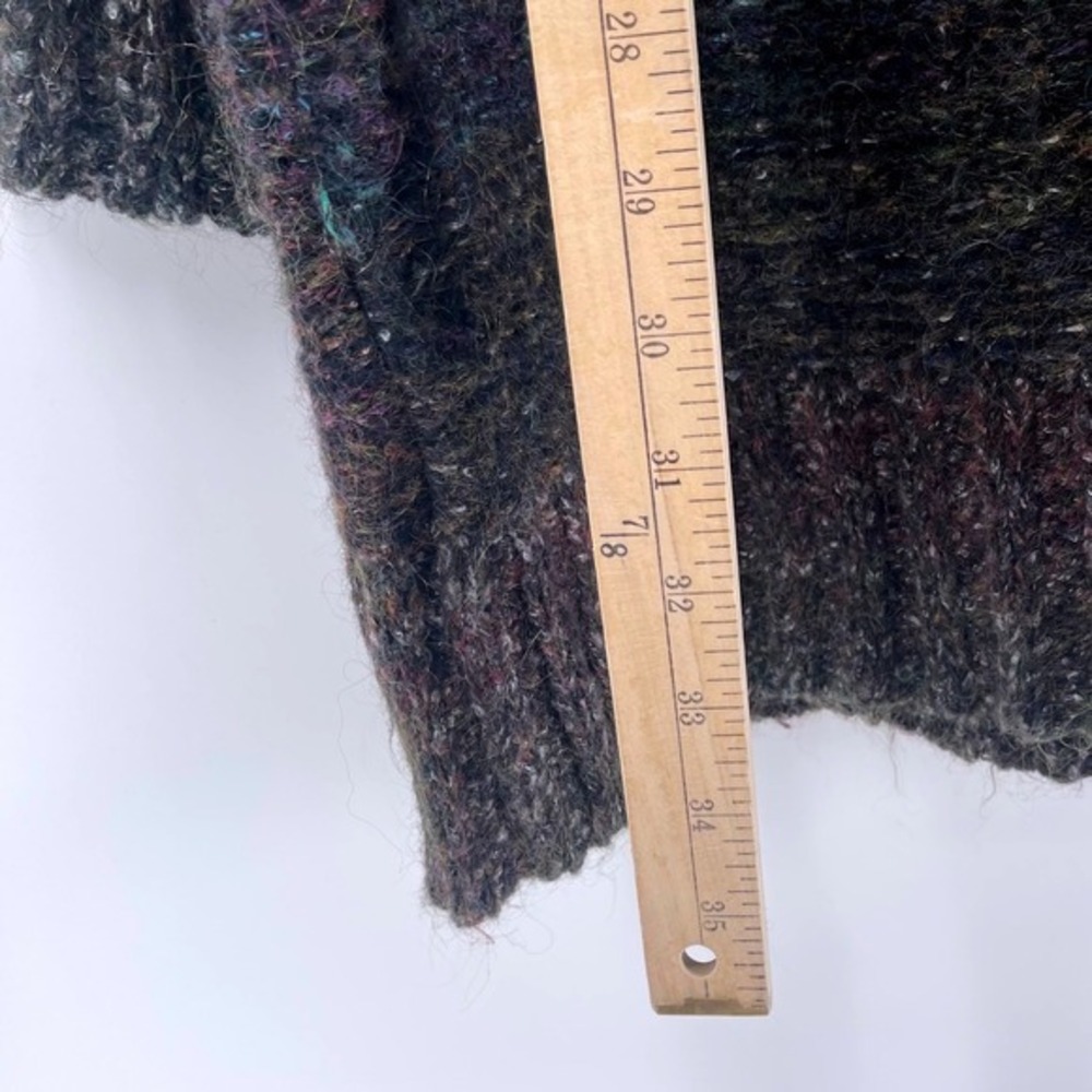 Free People Textured Knit Long Cardigan Sweater Tunic Boho Multicolored Size M - Picture 6 of 7